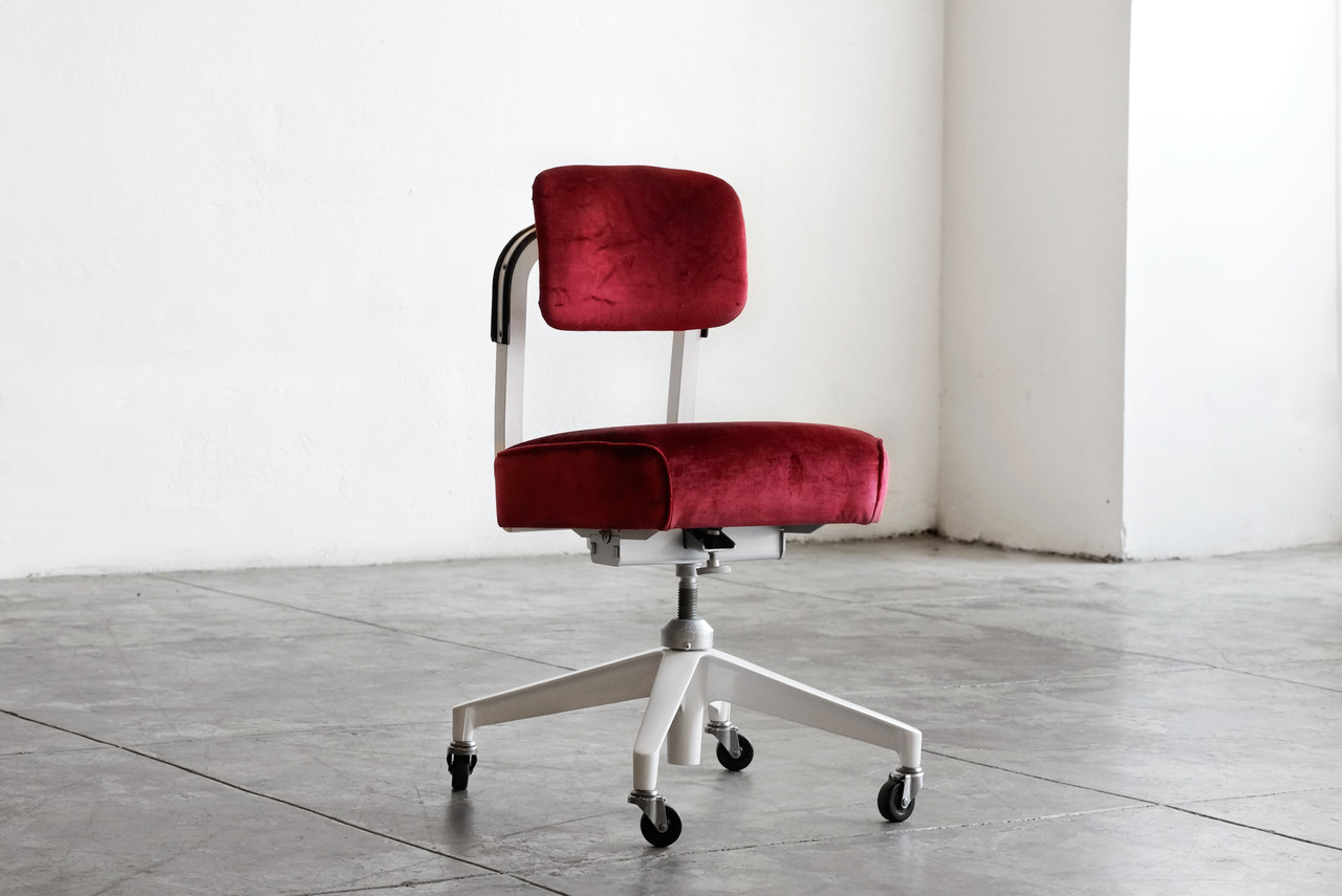 SOLD - 1960s Armless Task Chair by Steelcase, Refinished - Rehab