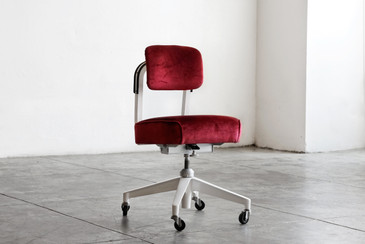 SOLD - 1960s Armless Task Chair by Steelcase, Refinished 