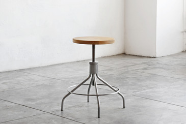 SOLD - Sputnik Drafting Stool by Environment, Refinished
