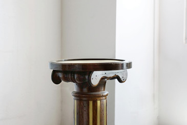 SOLD - Neoclassical Wood and Brass Classical Display or Plant Stand