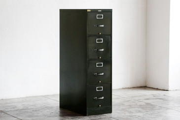 SOLD - 1930s Deco-Era Vertical Filing Cabinet by SteelCase