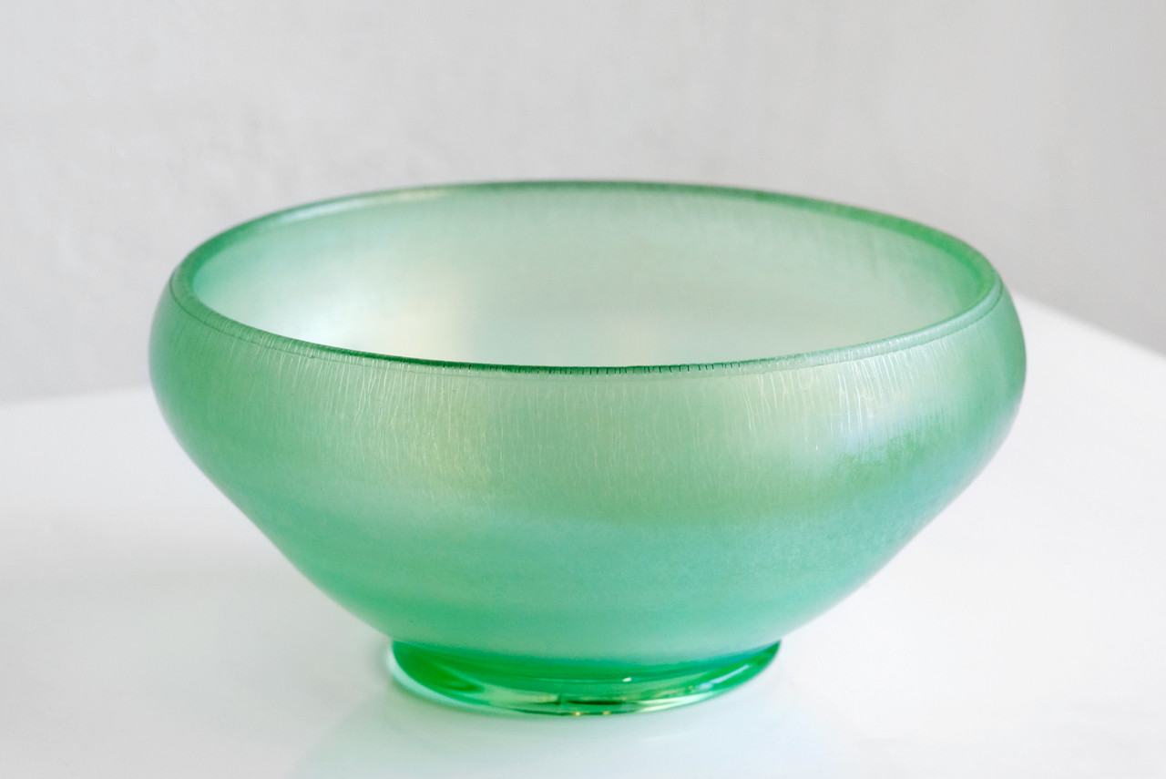 Sold Art Glass Bowl By Frederick Carder For Steuben C 1915 Rehab Vintage Interiors