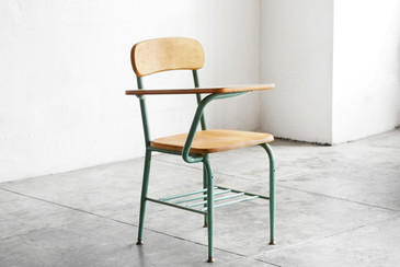 SOLD - One-Piece Classroom Desk and Chair by Virco, 1959 