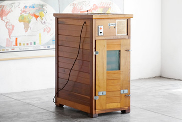 SOLD - Vintage Leahy Redwood Incubator, 1960s