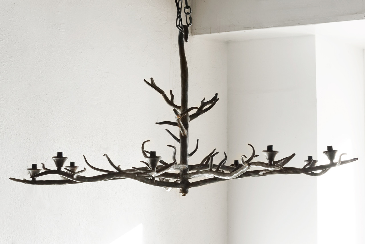 Sold Handmade Tree Branch Chandelier Steel Rehab Vintage Interiors