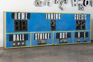 SOLD - Massive 1970s Baseball Scoreboard