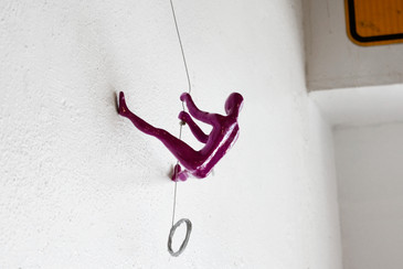 SOLD - Wall Climber in Magenta by Ancizar Marin