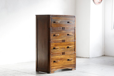 SOLD - Art Deco Tallboy Dresser by Owosso