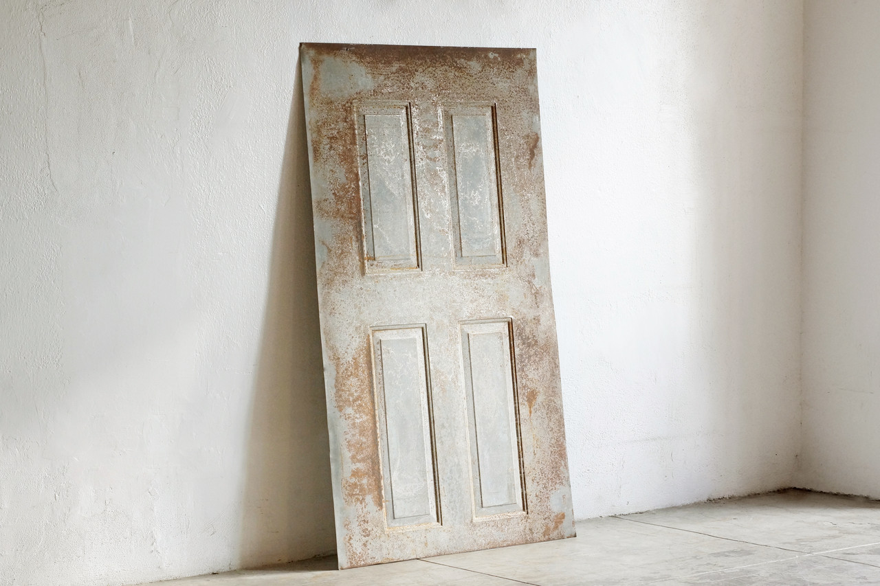 Sold Reclaimed Antique Steel Door Cover Rehab Vintage Interiors
