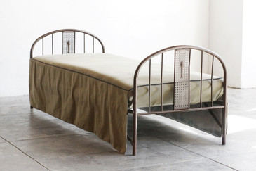 SOLD - Antique American Metal Cot/ Daybed
