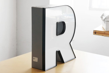 SOLD - Jumbo Vintage Channel Letter "R" in White