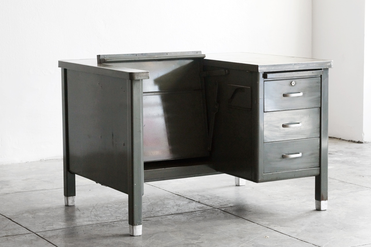 SOLD 1920s Typewriter Tanker Desk by Art Metal Rehab Vintage Interiors