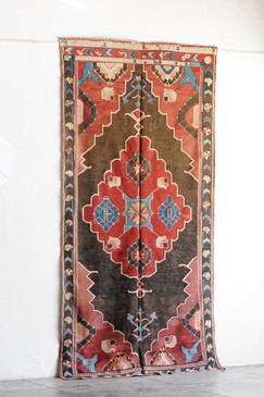 SOLD - Kuba Kilim with Cloudburst Design