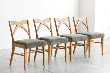 SOLD - Paul Frankl Dining Chairs for Brown Saltman, Set of 4