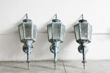 SOLD - Antique Style Outdoor Sconce Light, 6 Available