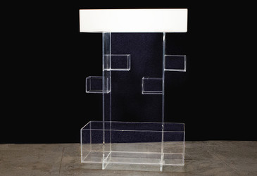 SOLD - Unique Acrylic Display Shelf, circa 1973