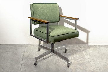 SOLD - 1970s General Fireproofing Armed Steno - Olive