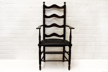SOLD - Sleek Ladder Back Chair, circa 1900