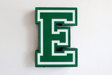 SOLD - Vintage Varsity Channel Letter "E"