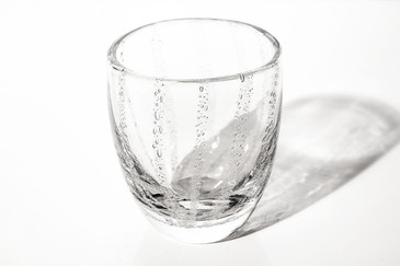 SOLD - Thick Art Glass Tumbler