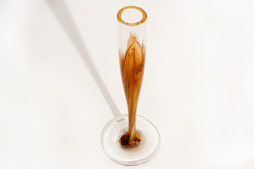 SOLD - Steven Maslach Art Glass Bud Vase, 1979