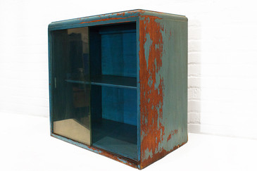 SOLD-Vintage Display Case with Sliding Glass Doors, circa 1930