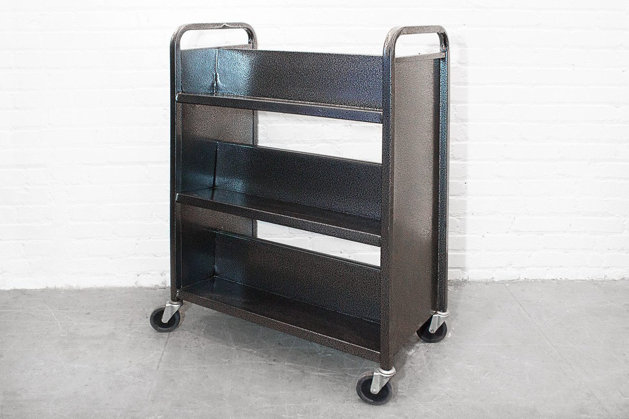 SOLD Rolling Library Book Cart, circa 1970s Rehab Vintage Interiors