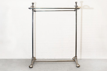 SOLD - Superb Art Deco Rolling Clothes Rack, 1920s