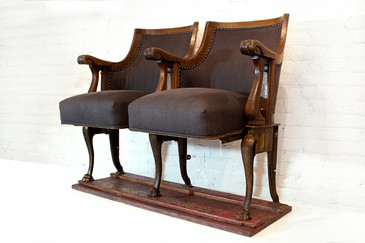 SOLD - Pair of Exquisite Antique Theater Seats, 1890s