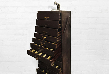 SOLD - Germanow & Simon Multi-Drawer Storage Cabinet, 1940s