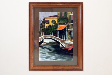 SOLD - Watercolor Painting Of Venice, Italy. Signed by Artist