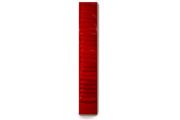 SOLD - Extra Long Vintage File Holder in Gloss Red. C. 1960s