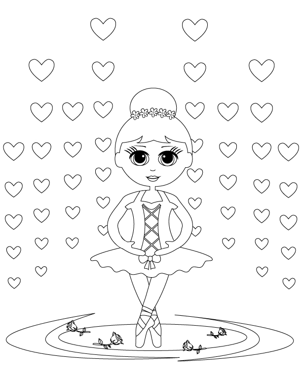 Ballerina Coloring Page