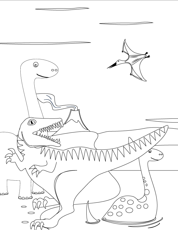 Dinosaur Coloring Page