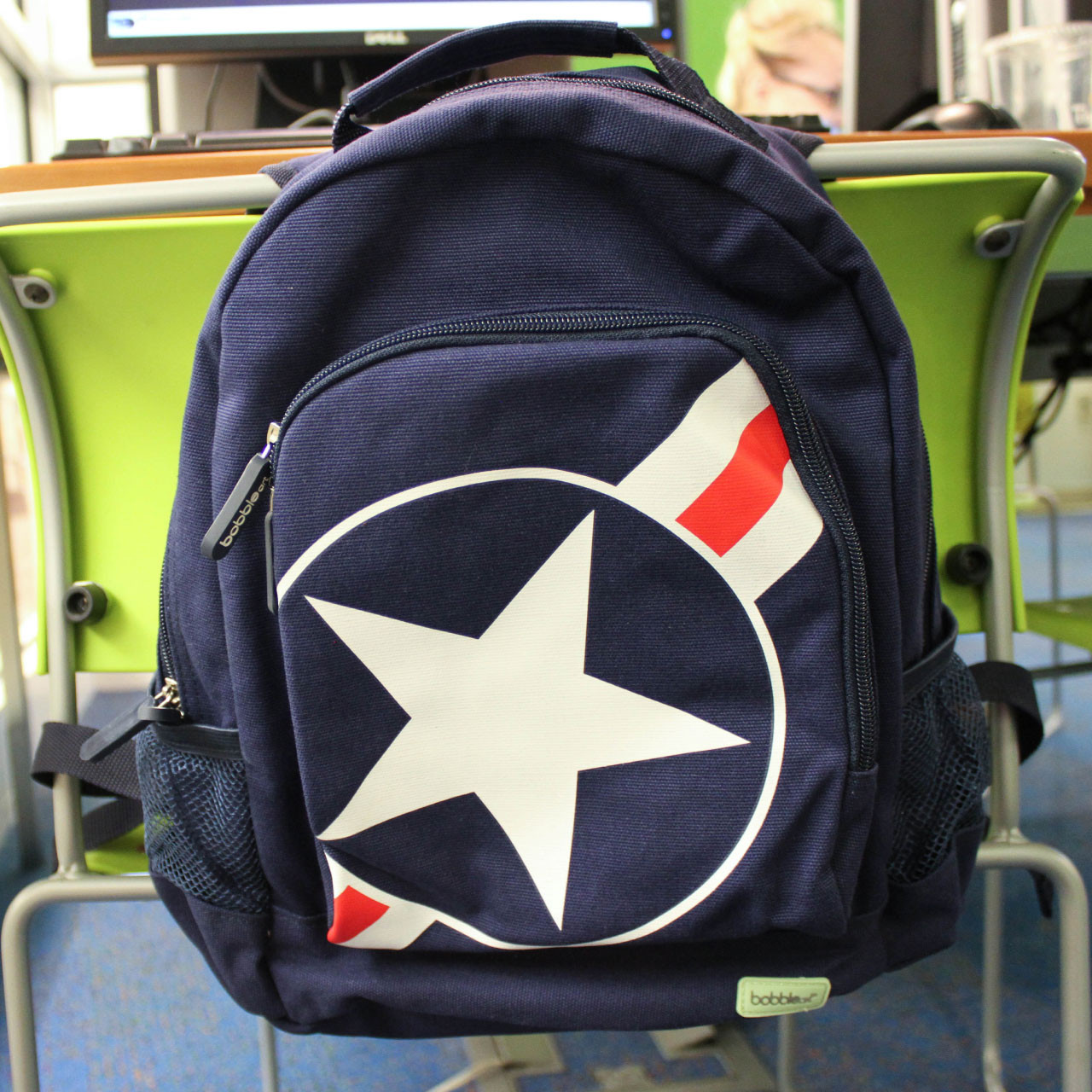 Kids Canvas Backpack Stars Stripes Bobble Art