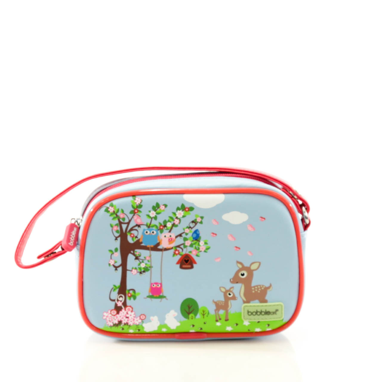 Small Purse With Detachable Strap Woodland Bobble Art