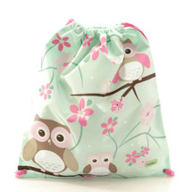 Bobble Art Owl Drawstring Bag 