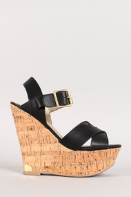 Supra-S Strappy Open Toe Platform Wedge