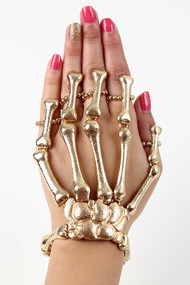 Skeletal Vibe Hand Ring Bracelet