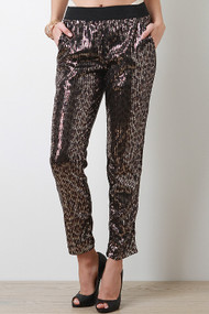 Sequin Jogger Pants
