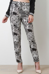Cheetah Taper Pants
