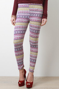 Pattern Mix Print Leggings