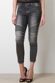 Ruffle Panel Jeans