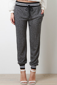 Stripe Waist Marled Pants