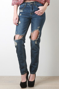 High Rise Holey Denim