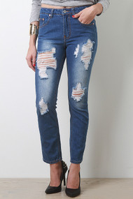 Blue Distress Denim
