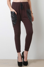 Leatherette Pocket Pants