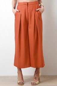 Solid Pleat Trousers