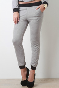 Woven Two Tone Pants