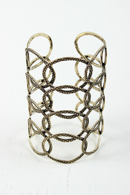 Oval Link Cuff Bracelet